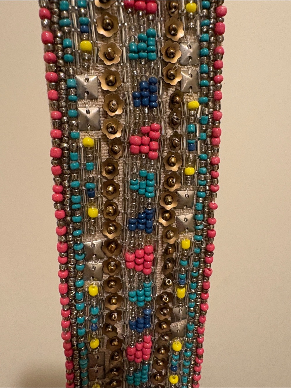 Boston Proper Multicolor Beaded Embellished Belt